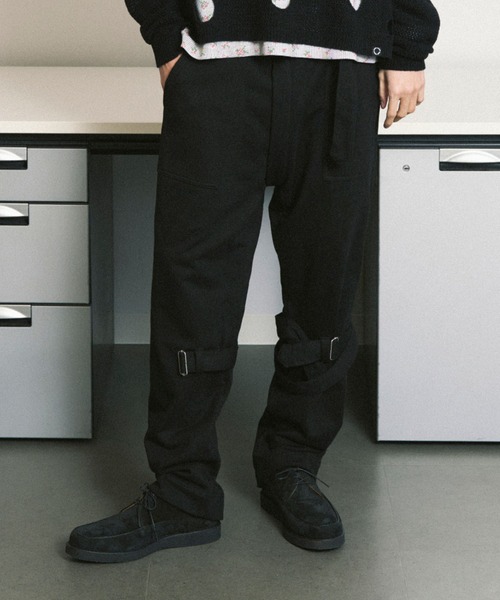 PHINGERIN（フィンガリン）の「PHINGERIN BONDAGE SWEATPANTS (PD-252-HCBT-091)（その他パンツ・メンズ・ヘザーグレー/ブラック・MEDIUM/LARGE）」の2枚目の写真