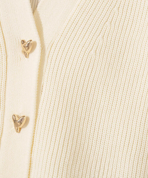 N.(N. Natural Beauty Basic)(エヌエヌナチュラルビューティーベーシック)の「ニュアンスハートボタンカーディガン(カーディガン/ボレロ・レディース・ピンク/オフホワイト/ネイビー・MEDIUM)」の22枚目の写真