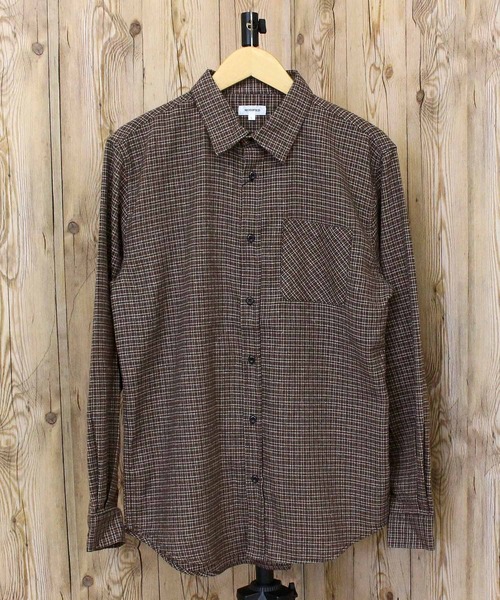 TopIsm(トップイズム)の「無地チェック長袖ネルシャツ(シャツ/ブラウス・メンズ・ネイビー×ホワイト/ブラック×ホワイト/ブラック/レッド系/ホワイト×ブラック/ブラウン系/ブラック系その他/アイボリー・L/XL/M)」の6枚目の写真