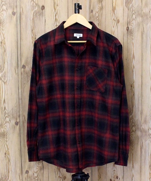 TopIsm(トップイズム)の「無地チェック長袖ネルシャツ(シャツ/ブラウス・メンズ・ネイビー×ホワイト/ブラック×ホワイト/ブラック/レッド系/ホワイト×ブラック/ブラウン系/ブラック系その他/アイボリー・L/XL/M)」の8枚目の写真