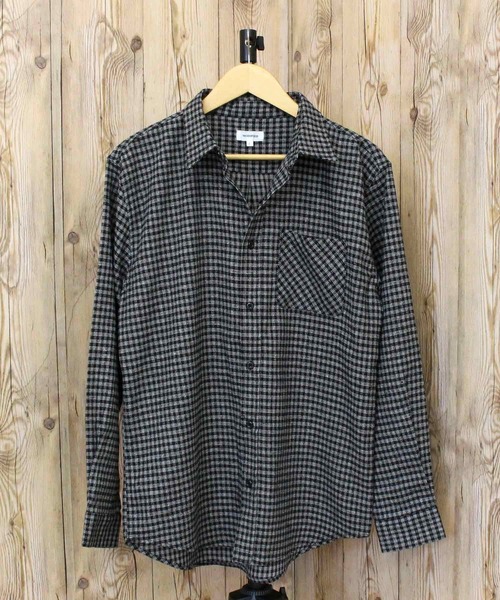 TopIsm(トップイズム)の「無地チェック長袖ネルシャツ(シャツ/ブラウス・メンズ・ネイビー×ホワイト/ブラック×ホワイト/ブラック/レッド系/ホワイト×ブラック/ブラウン系/ブラック系その他/アイボリー・L/XL/M)」の18枚目の写真