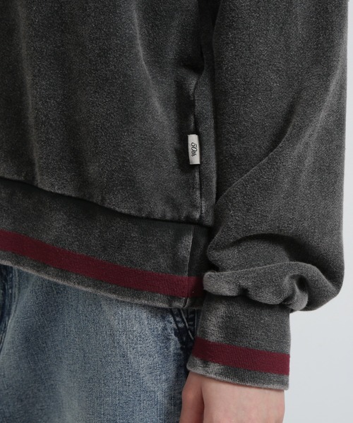 AVIREX（アヴィレックス）の「DEVIL DOG GARMENT DYE SWEAT/デビルドッグガーメントスウェット（スウェット・レディース・チャコールグレー/パープル・F）」の14枚目の写真