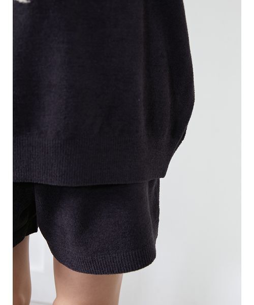 gelato pique（ジェラートピケ）の「ツインズキャットジャガードプルオーバー（ルームウェア/パジャマ・レディース・ピンク/ベージュ/ネイビー・F）」の15枚目の写真