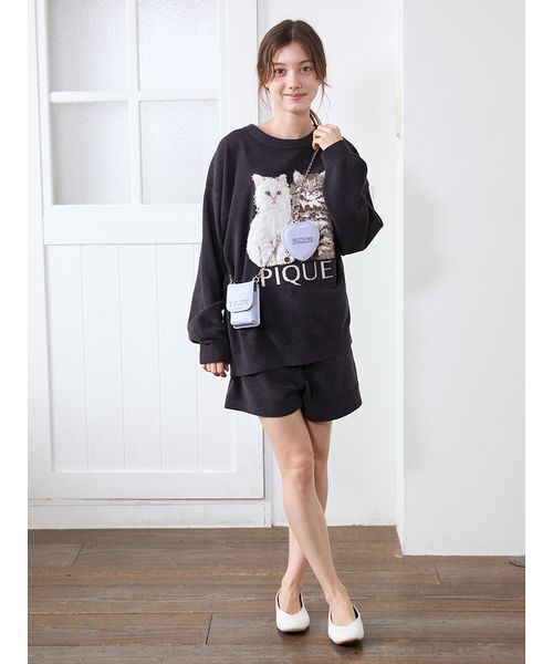 ツインズキャットジャガードプルオーバー（ルームウェア/パジャマ