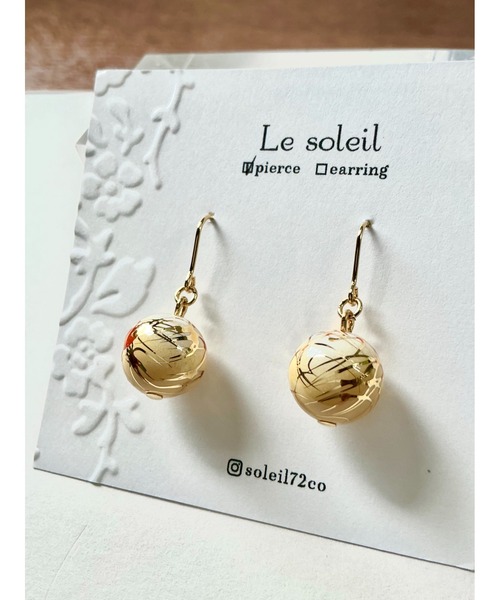 tone(トーン)の「【Le soleil】艶やか 唐草ビーズピアス(MA)(ピアス(両耳用)・レディース・その他2/その他4/その他3/その他1・FREE)」の1枚目の写真