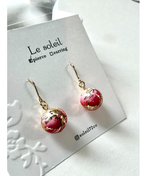tone(トーン)の「【Le soleil】艶やか 唐草ビーズピアス(MA)(ピアス(両耳用)・レディース・その他2/その他4/その他3/その他1・FREE)」の7枚目の写真