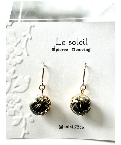 tone(トーン)の「【Le soleil】艶やか 唐草ビーズピアス(MA)(ピアス(両耳用)・レディース・その他2/その他4/その他3/その他1・FREE)」の9枚目の写真