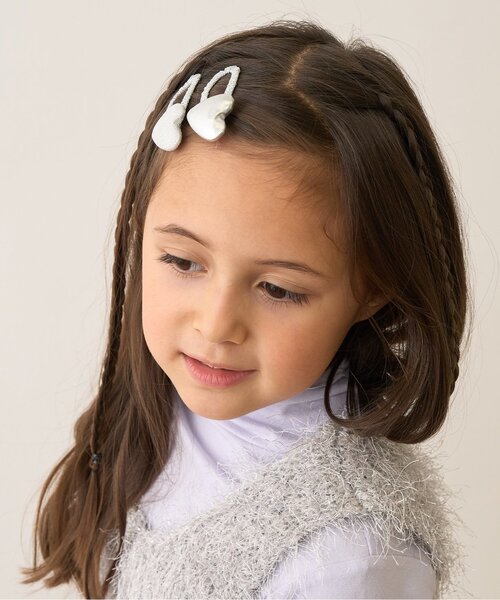 セール】キラキラハートヘアクリップ2Pセット（その他ヘアアクセサリー