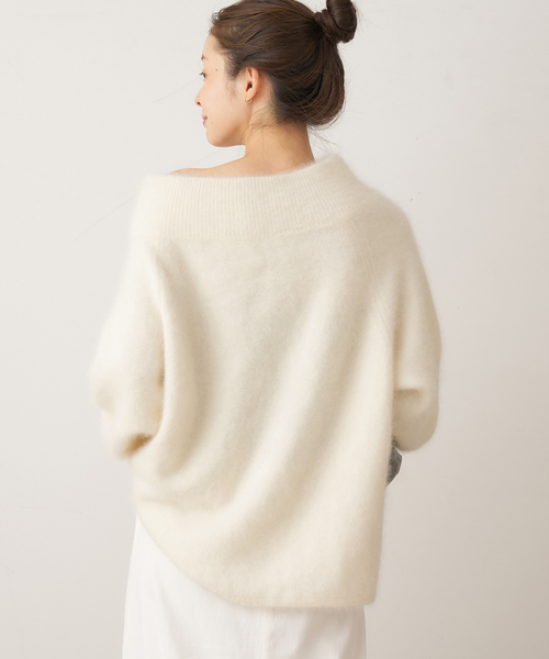 plage(プラージュ)の「Fur Off Neck ニット(ニット/セーター・レディース・ホワイト/ブラウン/キャメル・FREE)」の13枚目の写真