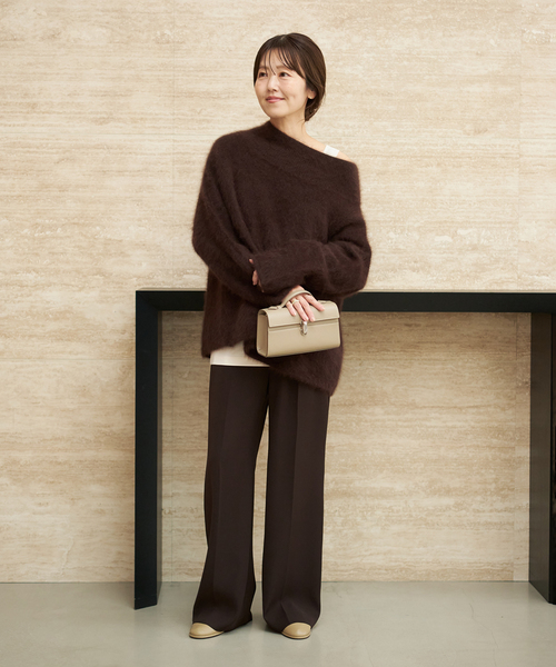 plage(プラージュ)の「Fur Off Neck ニット(ニット/セーター・レディース・ホワイト/ブラウン/キャメル・FREE)」の21枚目の写真