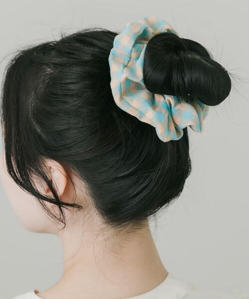 SMELLY(スメリー)の「アソートプリントシュシュ(ヘアゴム・レディース・イエロー系その他/ブルー系その他/ベージュ系その他・-)」の21枚目の写真