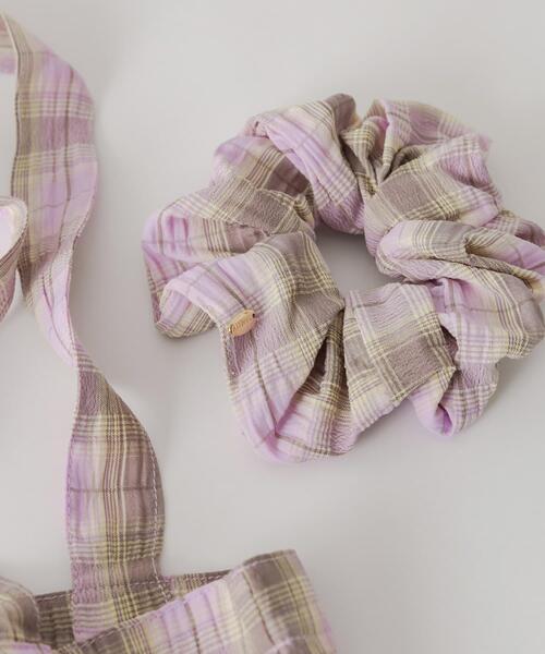 SMELLY(スメリー)の「アソートプリントシュシュ(ヘアゴム・レディース・イエロー系その他/ブルー系その他/ベージュ系その他・-)」の9枚目の写真