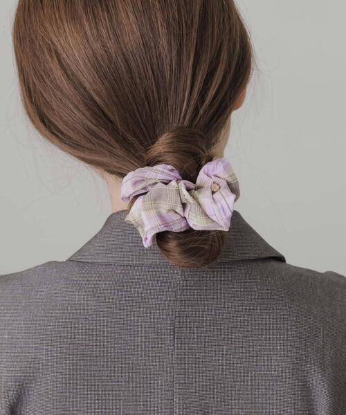 SMELLY(スメリー)の「アソートプリントシュシュ(ヘアゴム・レディース・イエロー系その他/ブルー系その他/ベージュ系その他・-)」の10枚目の写真