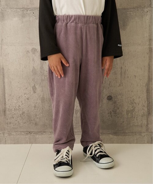 b・ROOM(ビールーム)の「やみつきになる履き心地ニットコールパンツ(その他パンツ・キッズ・ブラック/ベージュ/グレー系/ブルー系その他2/モスグリーン・100cm/130cm/120cm/140cm/110cm)」の2枚目の写真