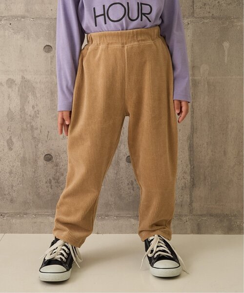 b・ROOM(ビールーム)の「やみつきになる履き心地ニットコールパンツ(その他パンツ・キッズ・ブラック/ベージュ/グレー系/ブルー系その他2/モスグリーン・100cm/130cm/120cm/140cm/110cm)」の3枚目の写真