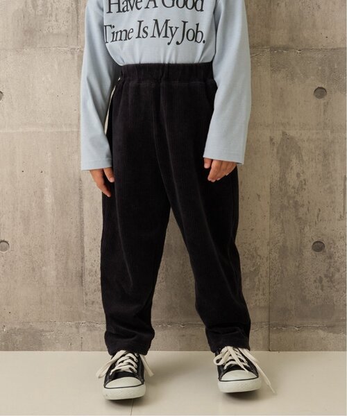 b・ROOM(ビールーム)の「やみつきになる履き心地ニットコールパンツ(その他パンツ・キッズ・ブラック/ベージュ/グレー系/ブルー系その他2/モスグリーン・100cm/130cm/120cm/140cm/110cm)」の1枚目の写真