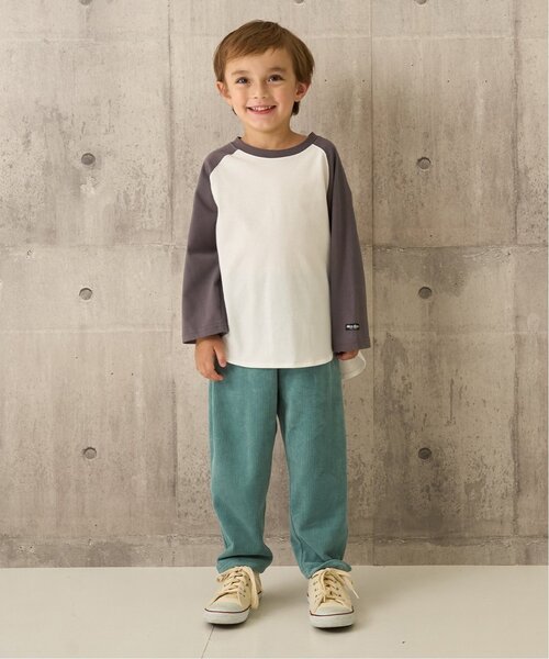 b・ROOM(ビールーム)の「やみつきになる履き心地ニットコールパンツ(その他パンツ・キッズ・ブラック/ベージュ/グレー系/ブルー系その他2/モスグリーン・100cm/130cm/120cm/140cm/110cm)」の21枚目の写真