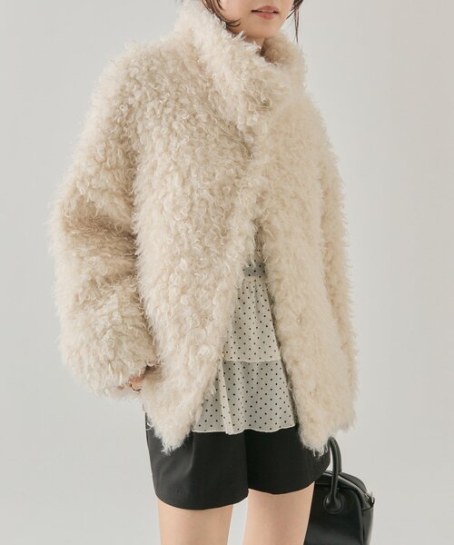 25AWフェイクファーコート（ダウンジャケット/コート）｜mystic