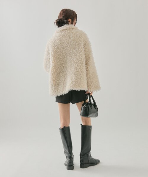 mystic（ミスティック）の「【WEB・限定店舗】フェイクファーコート（ダウンジャケット/コート・レディース・ブラウン/アイボリー・1/2）」の19枚目の写真