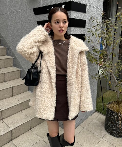 WEB・限定店舗】フェイクファーコート（ダウンジャケット/コート