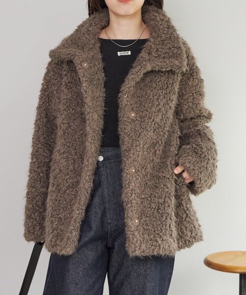 25AWフェイクファーコート（ダウンジャケット/コート）｜mystic