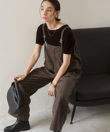 LOUNIE ツィードサロペット オールインワン ルーニィ パンツ ツイード NEW AND STANDARD MEIHINPANTS｜LOUNIE（ルーニィ）公式サイト