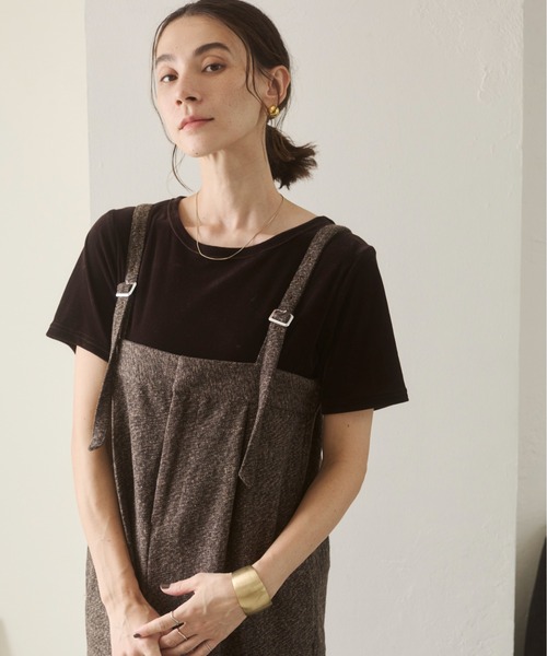 ANGIE（アンジー）の「ツイードベアサロペット（サロペット/オーバーオール・レディース・ブラック/ブラウン・FREE）」の22枚目の写真