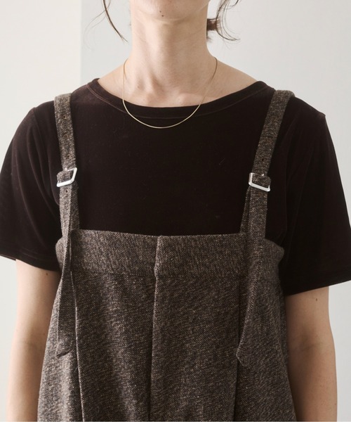 ANGIE（アンジー）の「ツイードベアサロペット（サロペット/オーバーオール・レディース・ブラック/ブラウン・FREE）」の5枚目の写真