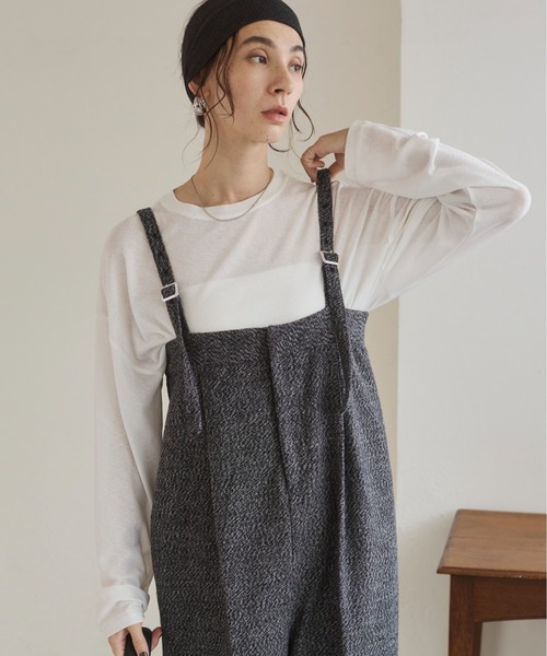 ANGIE（アンジー）の「ツイードベアサロペット（サロペット/オーバーオール・レディース・ブラック/ブラウン・FREE）」の15枚目の写真