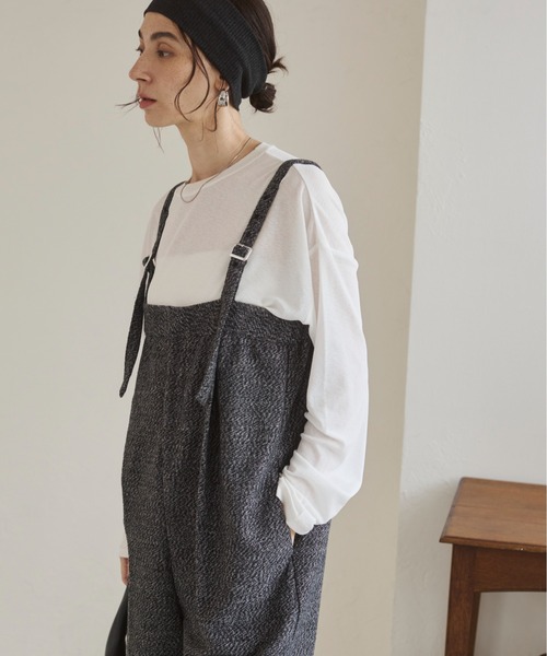 ANGIE（アンジー）の「ツイードベアサロペット（サロペット/オーバーオール・レディース・ブラック/ブラウン・FREE）」の12枚目の写真