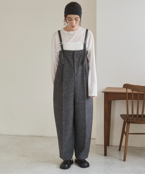 ANGIE（アンジー）の「ツイードベアサロペット（サロペット/オーバーオール・レディース・ブラック/ブラウン・FREE）」の14枚目の写真