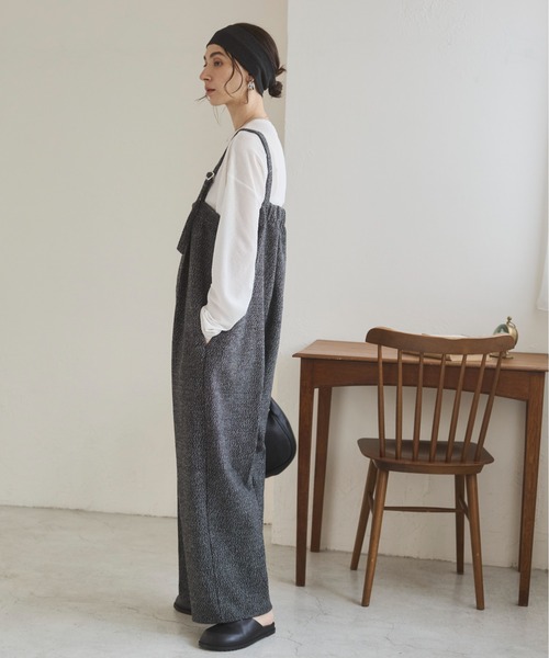 ANGIE（アンジー）の「ツイードベアサロペット（サロペット/オーバーオール・レディース・ブラック/ブラウン・FREE）」の11枚目の写真