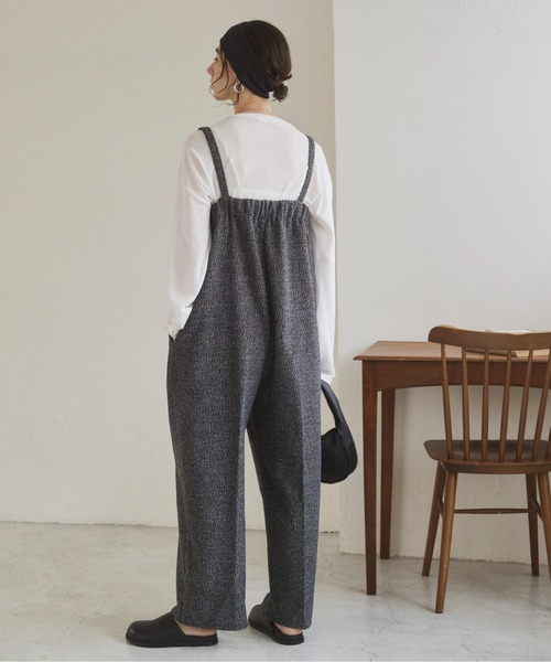 ANGIE（アンジー）の「ツイードベアサロペット（サロペット/オーバーオール・レディース・ブラック/ブラウン・FREE）」の9枚目の写真