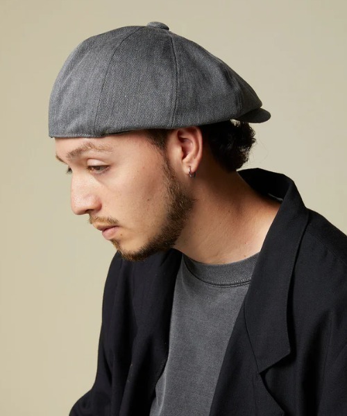 CPH（シーピーエイチ）の「CPH/シーピーエイチ/502TC TWILL CASQUETTE（キャスケット・メンズ・ブラック/グレー・F）」の2枚目の写真