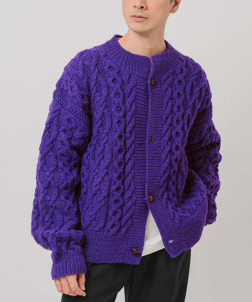 E. オーバー カーディガン ハンドニット（カーディガン/ボレロ