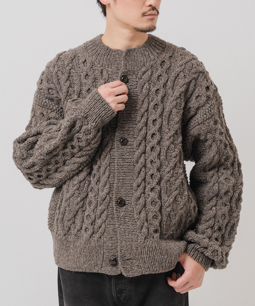 EDIFICE（エディフィス）の「E. オーバー カーディガン ハンドニット（カーディガン/ボレロ・メンズ・パープル系その他/グレー/ブラック・LARGE/MEDIUM）」の3枚目の写真