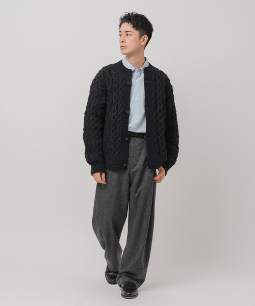 EDIFICE（エディフィス）の「E. オーバー カーディガン ハンドニット（カーディガン/ボレロ・メンズ・パープル系その他/グレー/ブラック・LARGE/MEDIUM）」の5枚目の写真