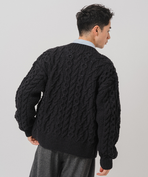 EDIFICE（エディフィス）の「E. オーバー カーディガン ハンドニット（カーディガン/ボレロ・メンズ・パープル系その他/グレー/ブラック・LARGE/MEDIUM）」の10枚目の写真