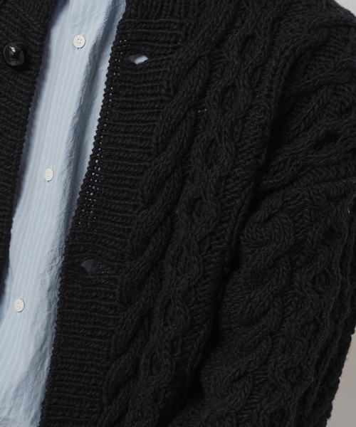EDIFICE（エディフィス）の「E. オーバー カーディガン ハンドニット（カーディガン/ボレロ・メンズ・パープル系その他/グレー/ブラック・LARGE/MEDIUM）」の12枚目の写真