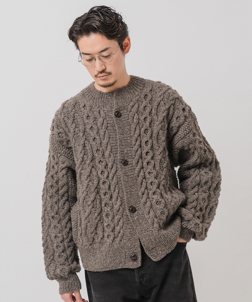 E. オーバー カーディガン ハンドニット（カーディガン/ボレロ