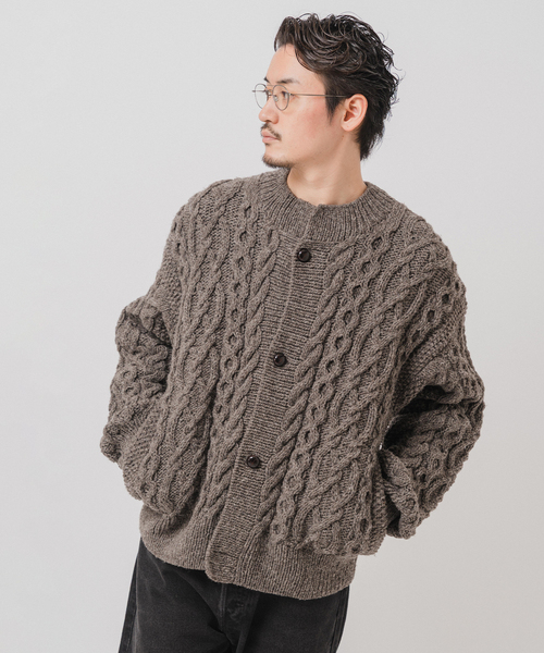 EDIFICE（エディフィス）の「E. オーバー カーディガン ハンドニット（カーディガン/ボレロ・メンズ・パープル系その他/グレー/ブラック・LARGE/MEDIUM）」の17枚目の写真