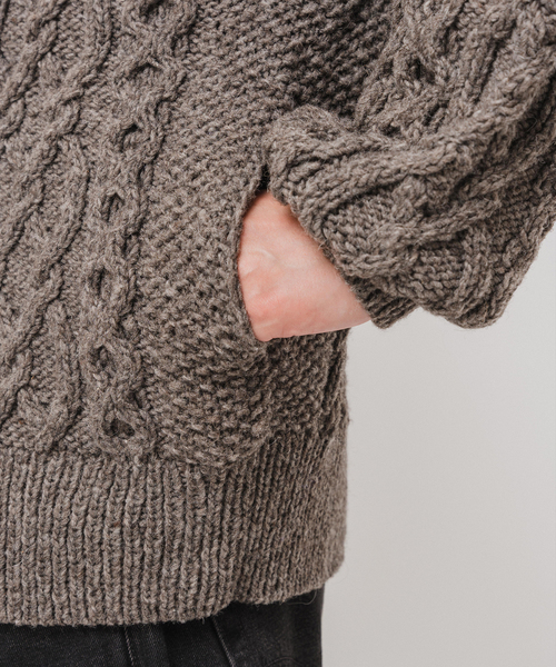 EDIFICE（エディフィス）の「E. オーバー カーディガン ハンドニット（カーディガン/ボレロ・メンズ・パープル系その他/グレー/ブラック・LARGE/MEDIUM）」の22枚目の写真