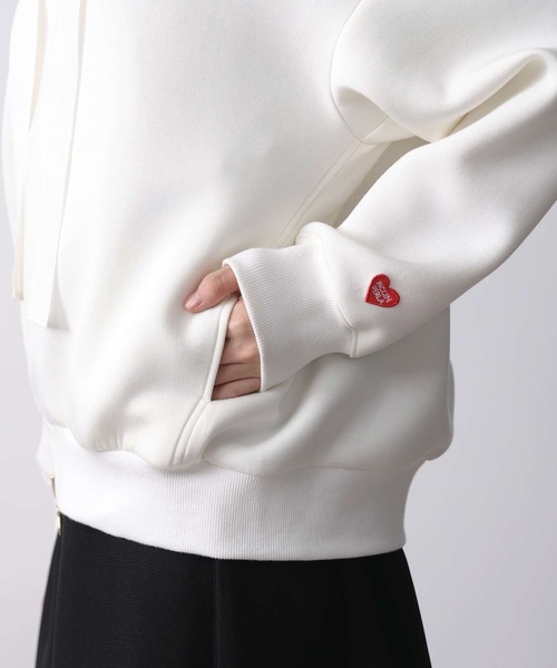 PICCIN PERLA（ピッチンペルラ）の「ダンボールビッグフーディー(UNISEX)（パーカー・レディース・ブラック/オフホワイト・M）」の18枚目の写真