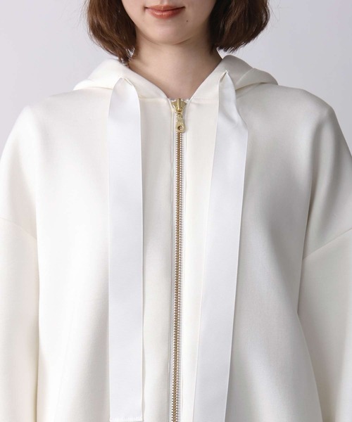 PICCIN PERLA（ピッチンペルラ）の「ダンボールビッグフーディー(UNISEX)（パーカー・レディース・ブラック/オフホワイト・M）」の22枚目の写真