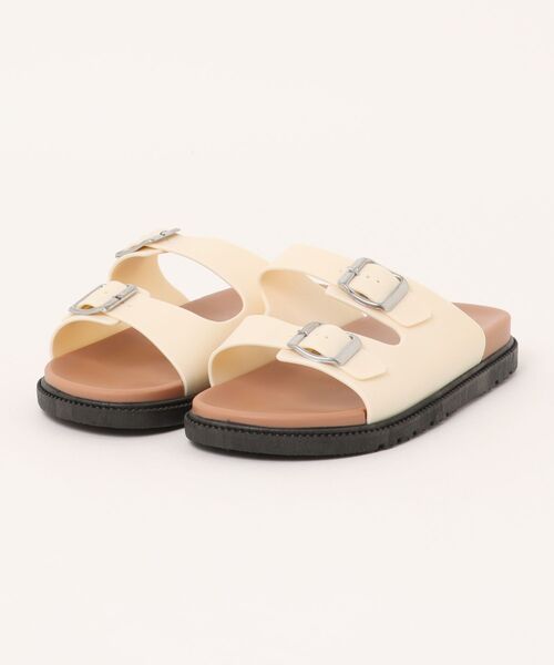 STYLEBLOCK（スタイルブロック）の「ダブルバックルサンダル（サンダル・レディース・オフホワイト/ブラック・39/41/37）」の6枚目の写真