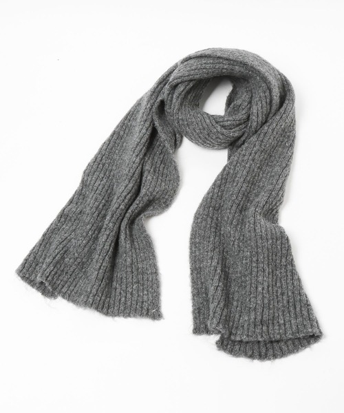 LOWRYS FARM（ローリーズファーム）の「リブニットストール　580184（ストール/ショール・レディース・レッド/グレー/ブラウン/グリーン/ブルー・FREE）」の19枚目の写真