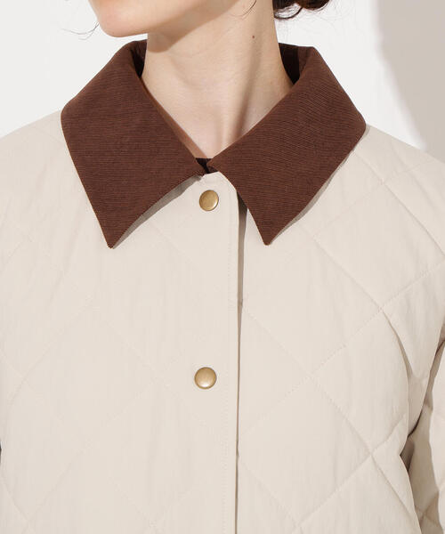 N.(N. Natural Beauty Basic)(エヌエヌナチュラルビューティーベーシック)の「バイカラーキルティングブルゾン(ブルゾン・レディース・ブラック/ホワイト系その他・MEDIUM)」の18枚目の写真