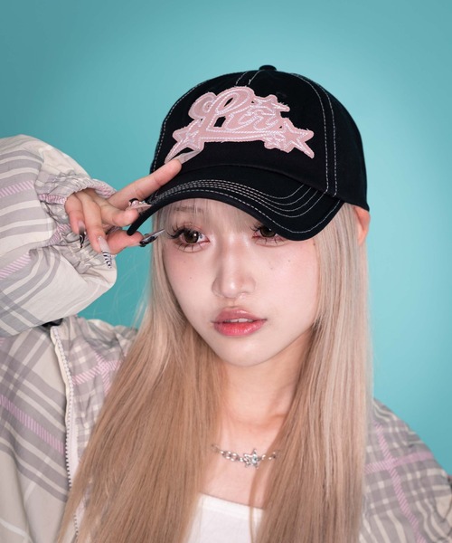 LTR DEPTH（レイターデプス）の「LTR DEPTH/ダメージアップリケロゴキャップ（キャップ・メンズ・ブラック/ブラウン・FREE）」の4枚目の写真