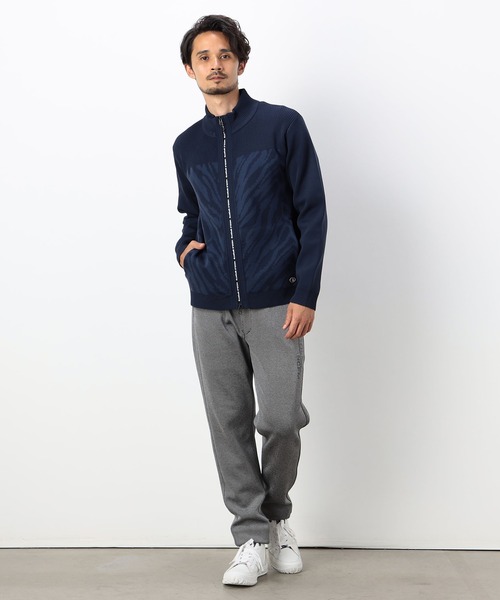 NICOLE CLUB FOR MEN(ニコルクラブフォーメン)の「【NICOLE SPORTS】アラカルト ニットブルゾン(ニット/セーター・メンズ・ブラック系/ホワイト系/ネイビー系・LARGE/X-LARGE/MEDIUM)」の6枚目の写真
