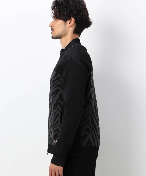 NICOLE CLUB FOR MEN(ニコルクラブフォーメン)の「【NICOLE SPORTS】アラカルト ニットブルゾン(ニット/セーター・メンズ・ブラック系/ホワイト系/ネイビー系・LARGE/X-LARGE/MEDIUM)」の7枚目の写真